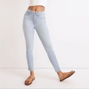NWOT Madewell 10" High-Rise Skinny Jeans in Longton Wash